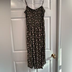 AREO Green Slit Sun Dress